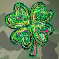 Shamrock Effect St Patricks Day Four Leaf Clover Legacy Tie Dye Trucker Hat