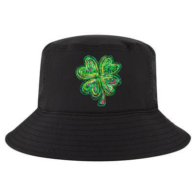Shamrock Effect St Patricks Day Four Leaf Clover Cool Comfort Performance Bucket Hat