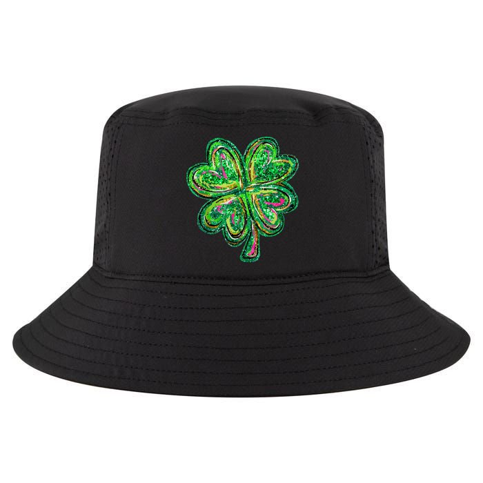 Shamrock Effect St Patricks Day Four Leaf Clover Cool Comfort Performance Bucket Hat