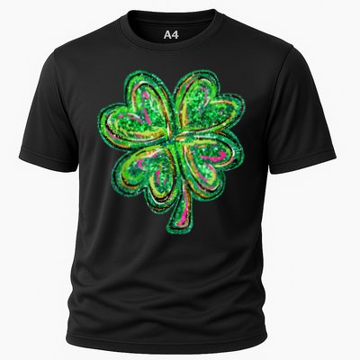 Shamrock Effect St Patricks Day Four Leaf Clover Performance Shirt