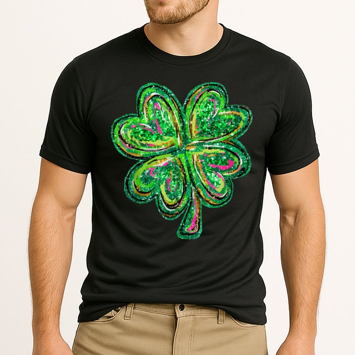 Shamrock Effect St Patricks Day Four Leaf Clover Performance Shirt