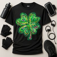 Shamrock Effect St Patricks Day Four Leaf Clover Performance Shirt