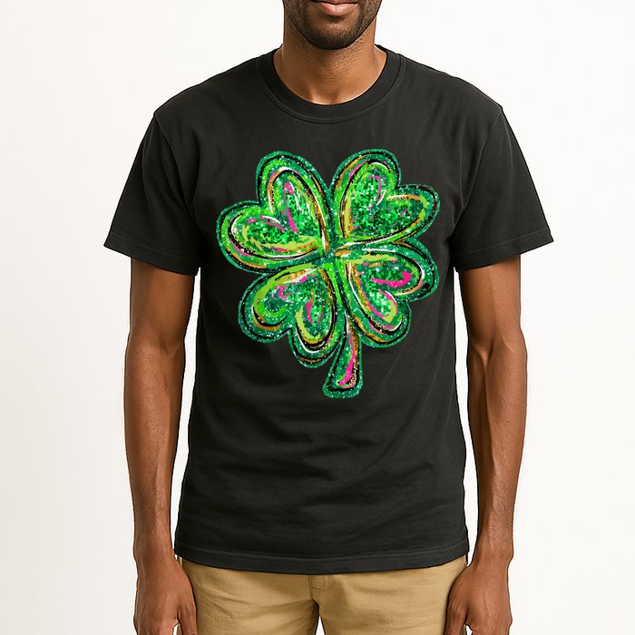 Shamrock Effect St Patricks Day Four Leaf Clover Tall T-Shirt