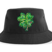 Shamrock Effect St Patricks Day Four Leaf Clover Sustainable Bucket Hat