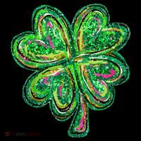 Shamrock Effect St Patricks Day Four Leaf Clover Mug