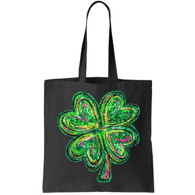 Shamrock Effect St Patricks Day Four Leaf Clover Bag