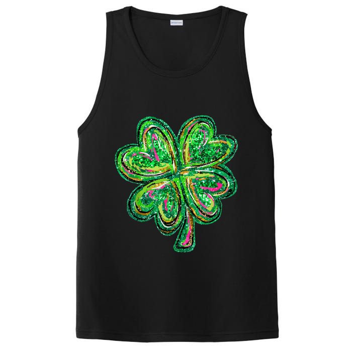 Shamrock Effect St Patricks Day Four Leaf Clover PosiCharge Competitor Tank