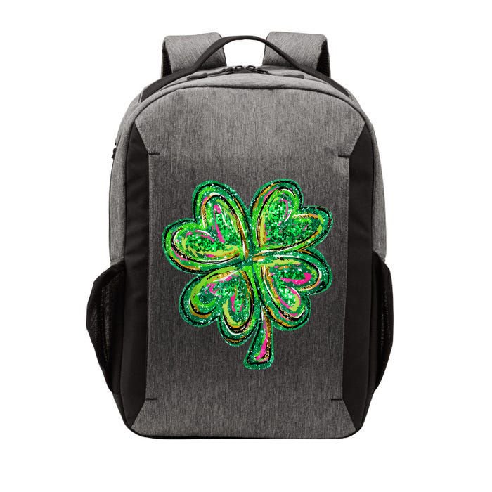 Shamrock Effect St Patricks Day Four Leaf Clover Vector Backpack