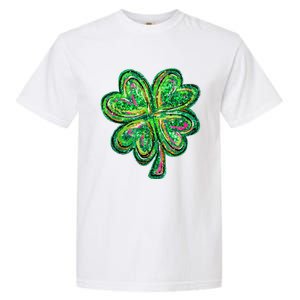 Shamrock Effect St Patricks Day Four Leaf Clover Garment-Dyed Heavyweight T-Shirt