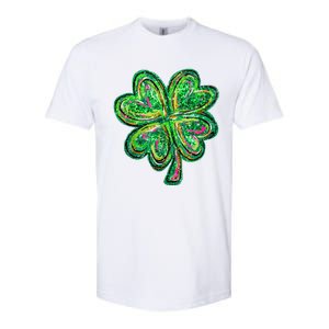 Shamrock Effect St Patricks Day Four Leaf Clover Softstyle CVC T-Shirt