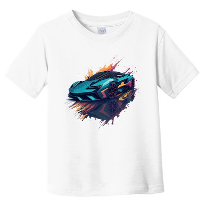 Supercar Exotic Sports Car Concept Poster Toddler T-Shirt