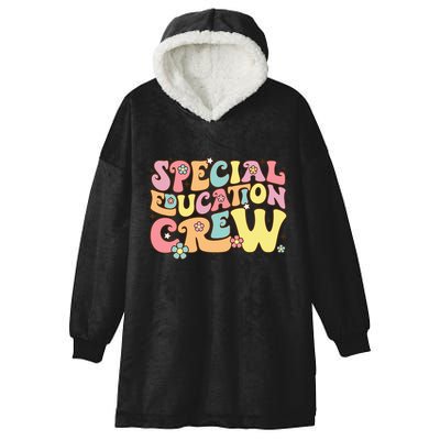 Special Educator Sped Teacher Special Education Crew Hooded Wearable Blanket