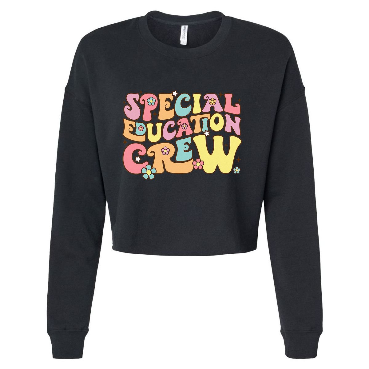 Special Educator Sped Teacher Special Education Crew Cropped Pullover Crew