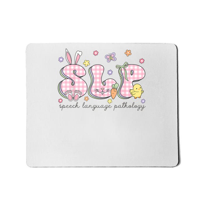 SLP Easter Speech Language Pathology Spring Speech Therapist Mousepad