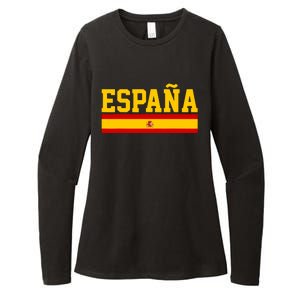 Spain Espana Spanish Flag Pride Sports Fan Soccer Gift Womens CVC Long Sleeve Shirt