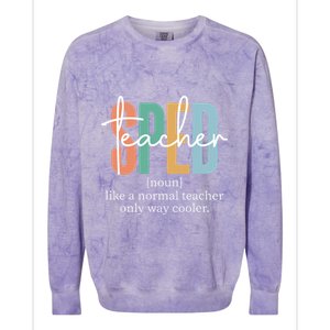 Special Education Sped Teacher Definition Colorblast Crewneck Sweatshirt