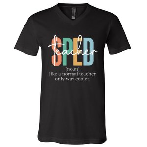 Special Education Sped Teacher Definition V-Neck T-Shirt