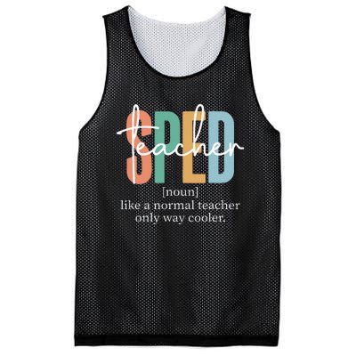 Special Education Sped Teacher Definition Mesh Reversible Basketball Jersey Tank