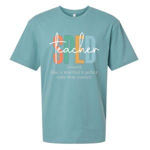 Special Education Sped Teacher Definition Sueded Cloud Jersey T-Shirt