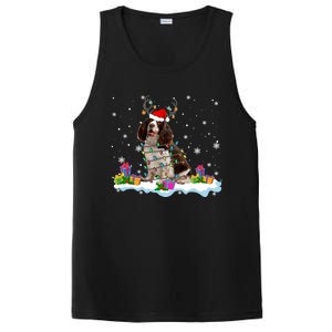 Santa English Springer Spaniel Christmas Santa Reindeer Dog Great Gift PosiCharge Competitor Tank