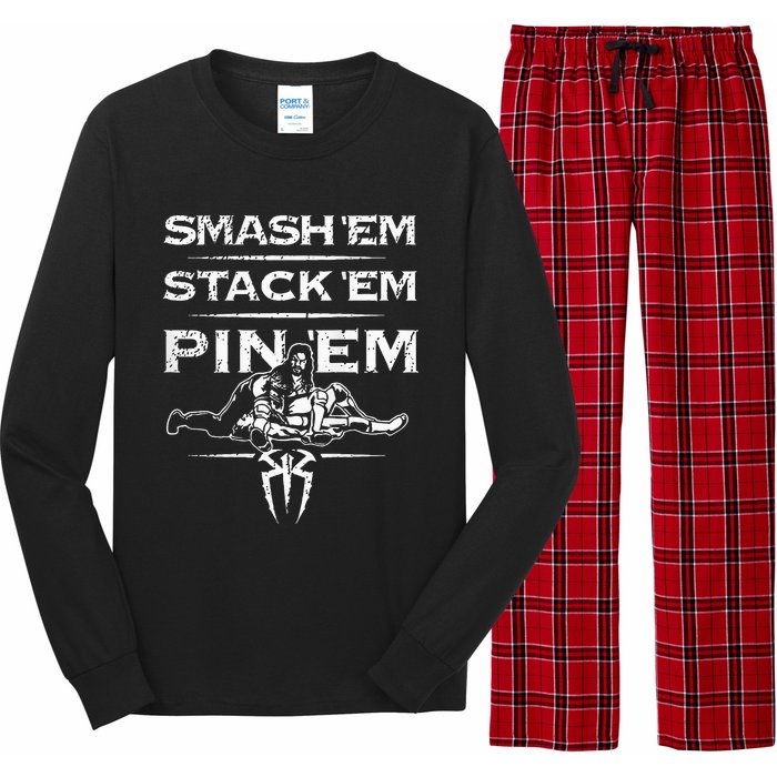 Smash Em Stack Em Pin Em Long Sleeve Pajama Set