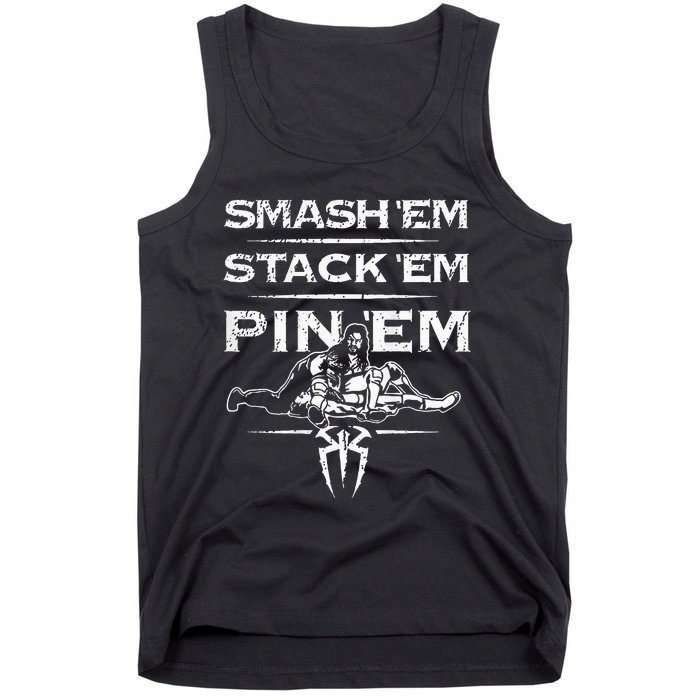 Smash Em Stack Em Pin Em Tank Top