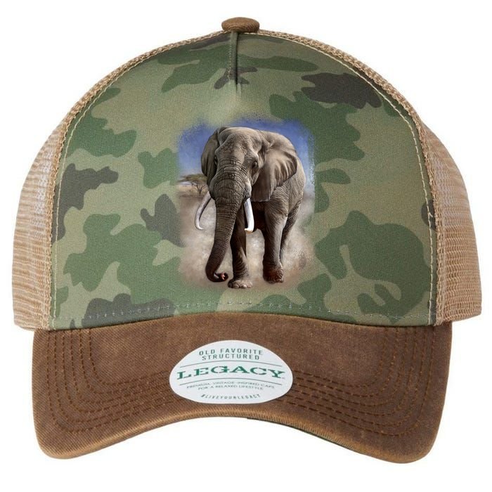 Safari Elephant Legacy Tie Dye Trucker Hat