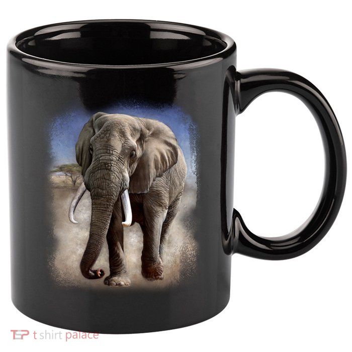 Safari Elephant 11oz C Handle Ceramic Mug