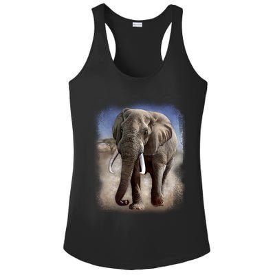 Safari Elephant Ladies PosiCharge Competitor Racerback Tank