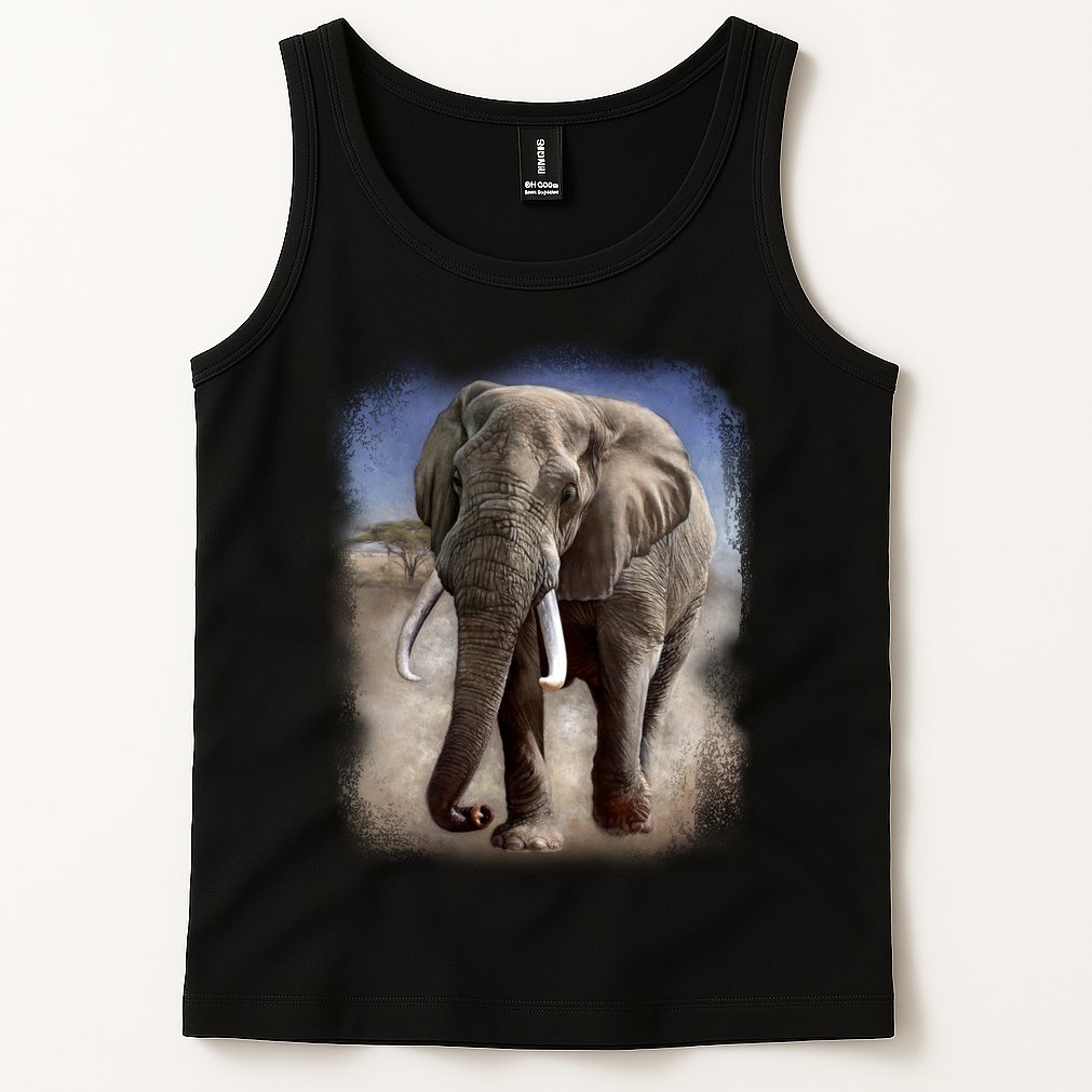 Safari Elephant Tank Top