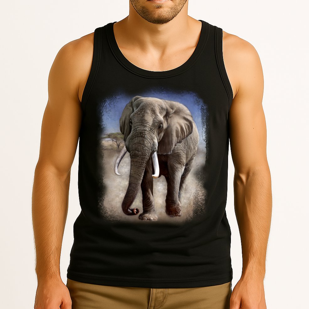 Safari Elephant Tank Top