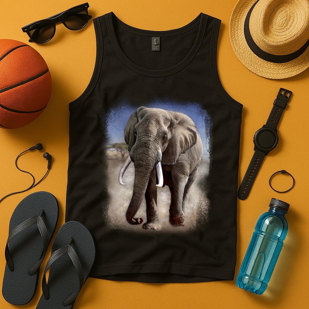 Safari Elephant Tank Top