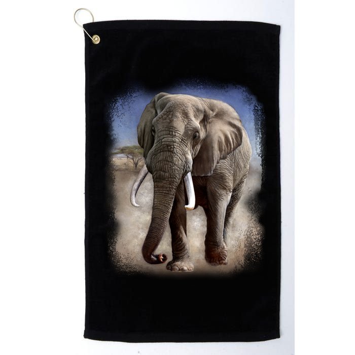Safari Elephant Golf Towel