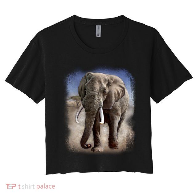 Safari Elephant Crop Top