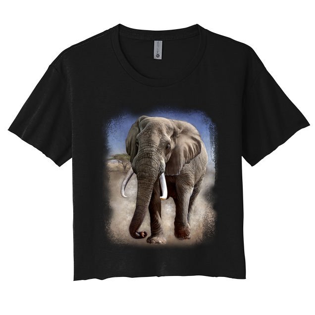 Safari Elephant Crop Top