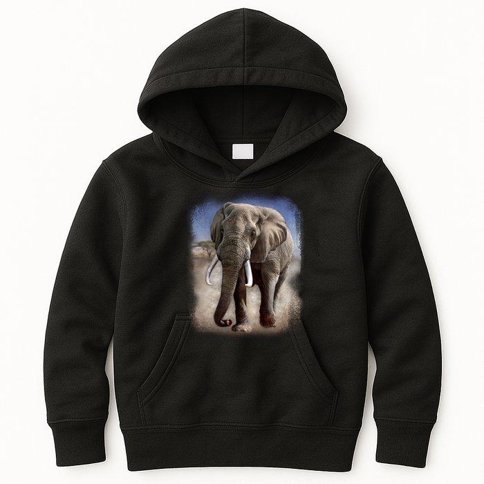 Safari Elephant Kids Hoodie