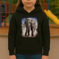 Safari Elephant Kids Hoodie