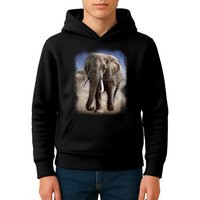 Safari Elephant Kids Hoodie