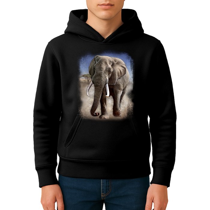 Safari Elephant Kids Hoodie