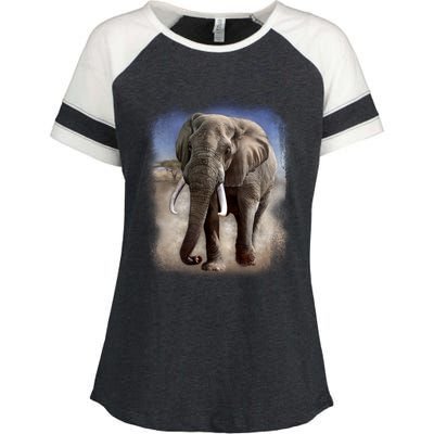 Safari Elephant Enza Ladies Jersey Colorblock Tee