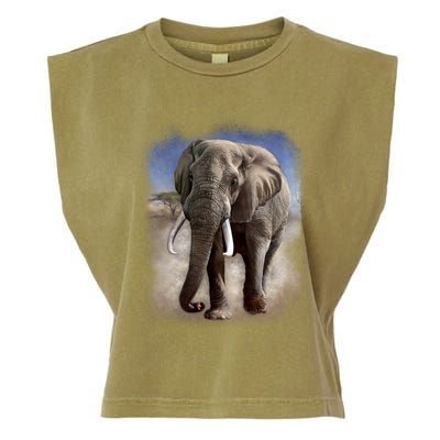 Safari Elephant Garment-Dyed Women's Muscle Tee