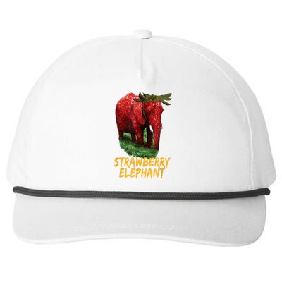 Strawberry Elephant Snapback Five-Panel Rope Hat