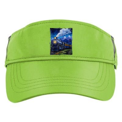 Steam Engine Steam Train Vintage Van Gogh Locomotive Adult Drive Performance Visor