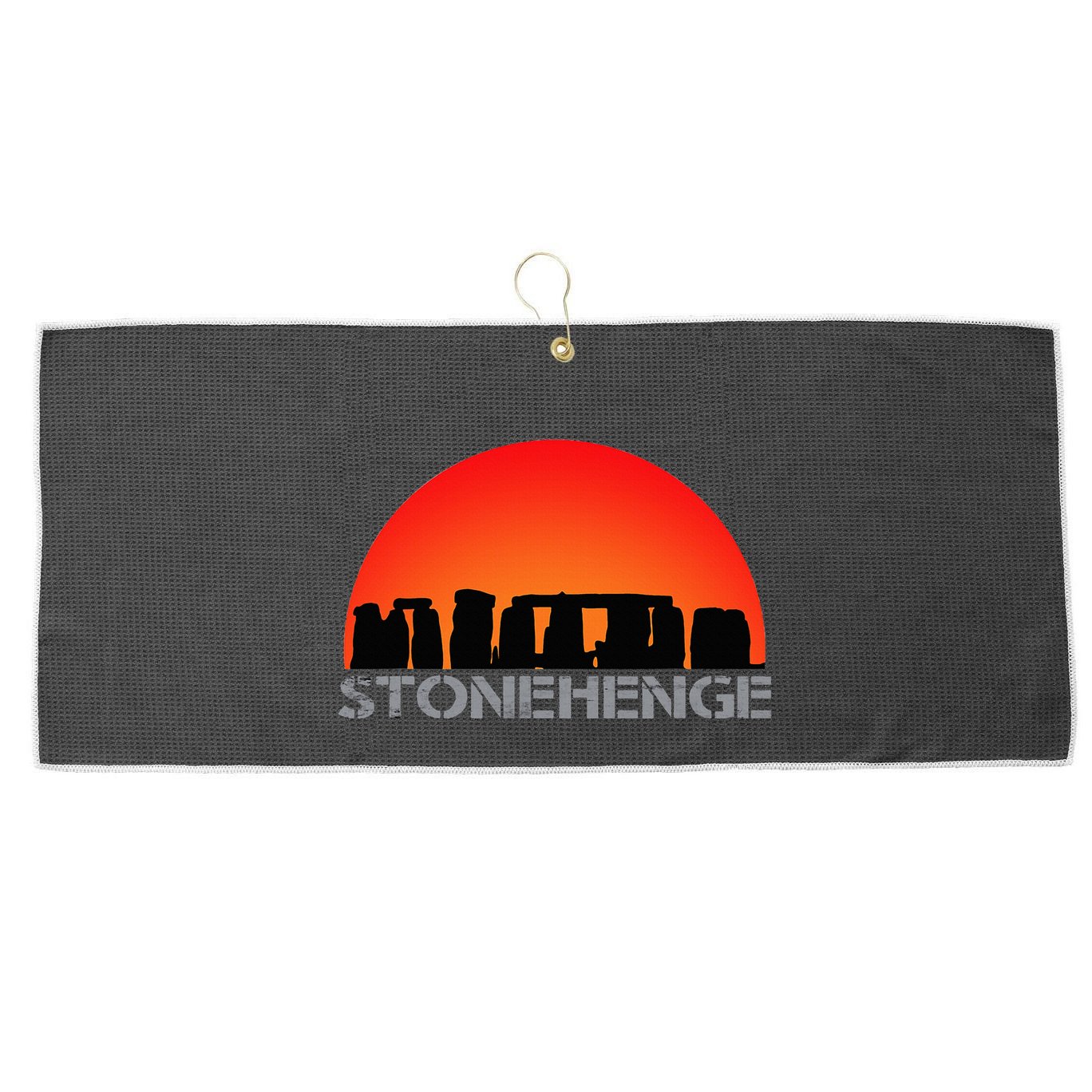 Stonehenge England Stones Archaeologist Wonders Gift Large Microfiber Waffle Golf Towel