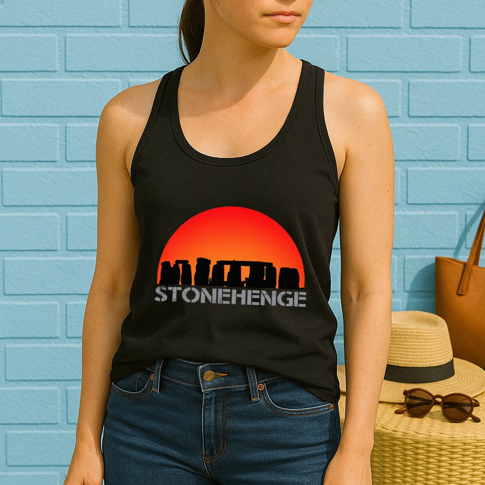 Stonehenge England Stones Archaeologist Wonders Gift Womens Tank Top