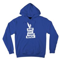 Surf Eat Sleep Repeat Retro Vintage Surfer Hoodie