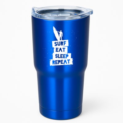Surf Eat Sleep Repeat Retro Vintage Surfer Tumbler