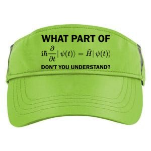 Schrödinger Equation Science Funny Physics Saying Physicist Great Gift Adult Drive Performance Visor