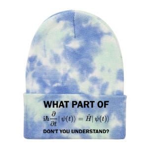 Schrödinger Equation Science Funny Physics Saying Physicist Great Gift Tie Dye 12in Knit Beanie