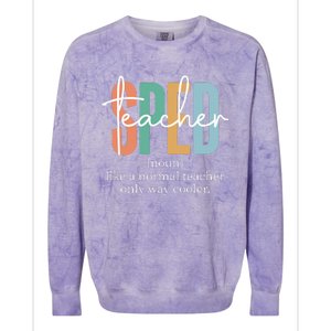 Special Education Sped Teacher Definition Colorblast Crewneck Sweatshirt